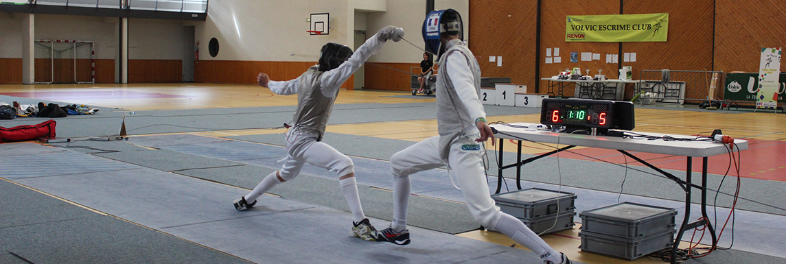 Tournoi départemental du Volvic Escrime Club le dimanche 18 février au  Complexe Sportif de Volvic