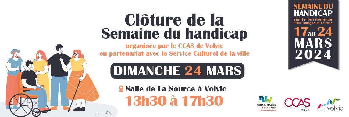 Clôture de la semaine du handicap le 24 mars à La Source