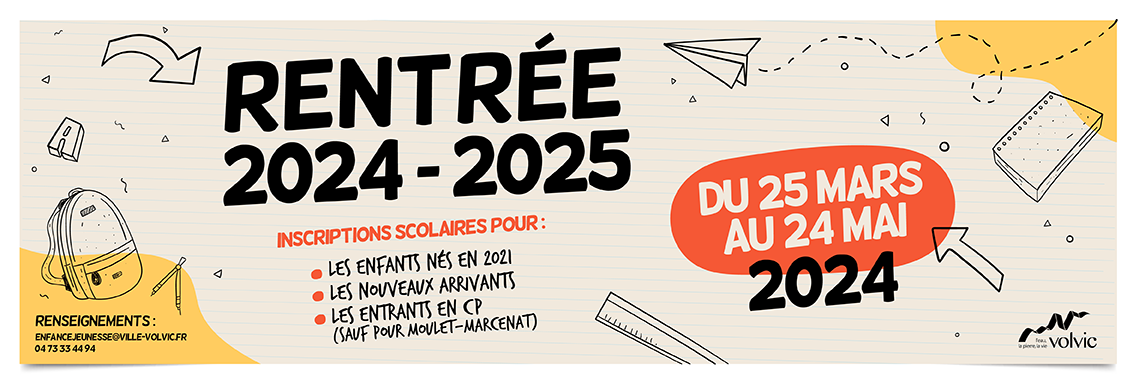 Inscriptions scolaires 2024-2025