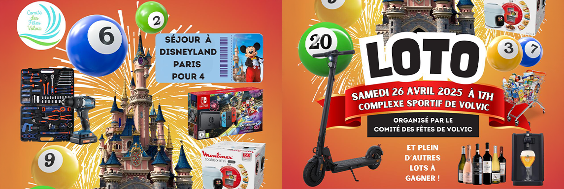 Loto du Comité des fêtes de Volvic