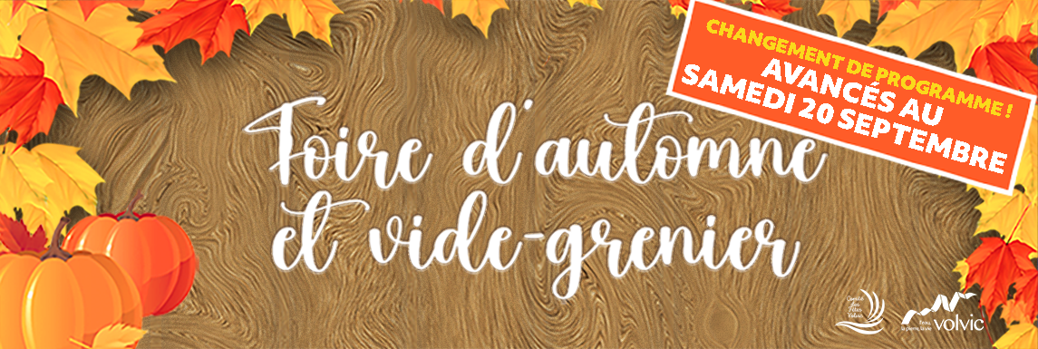 Foire d'automne et vide-grenier [AVANCÉS AU SAM 20 SEPT]