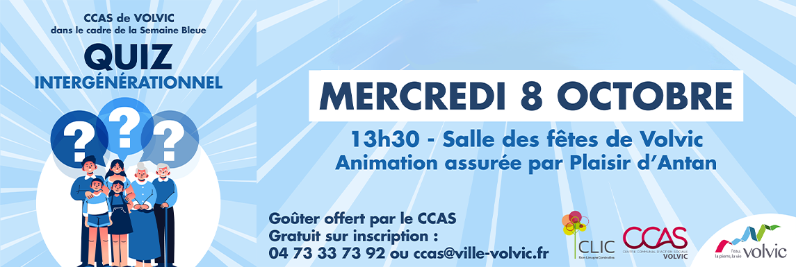 Quiz intergénérationnel pour la Semaine Bleue