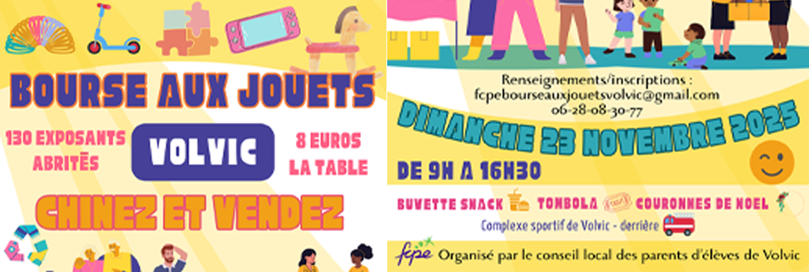 Bourse aux jouets du FCPE 2025