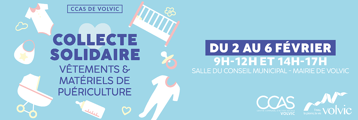 Collecte solidaire : vêtements et matériels puériculture