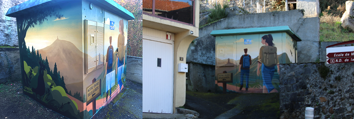 Nouveau graff de transformateur ENEDIS sur la commune