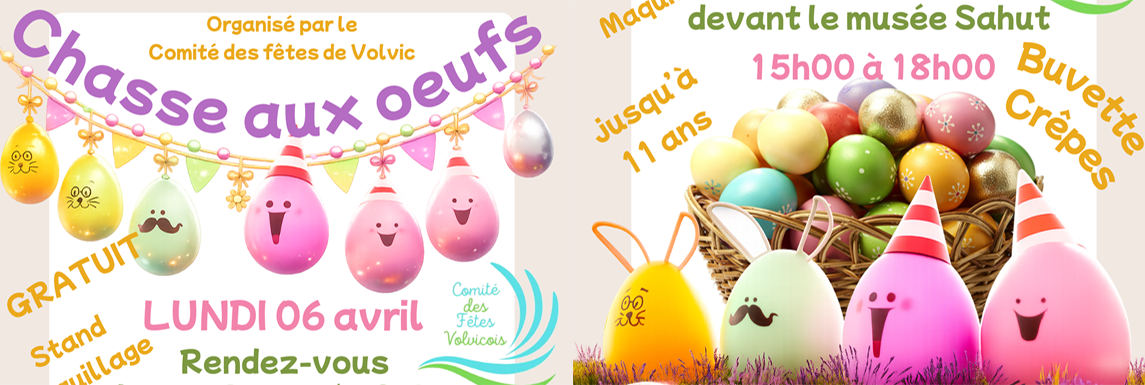 Chasse aux œufs par le Comité des fêtes