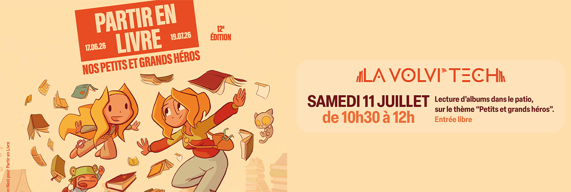 Lecture "Petits et grands héros" : Partir en Livre 2026