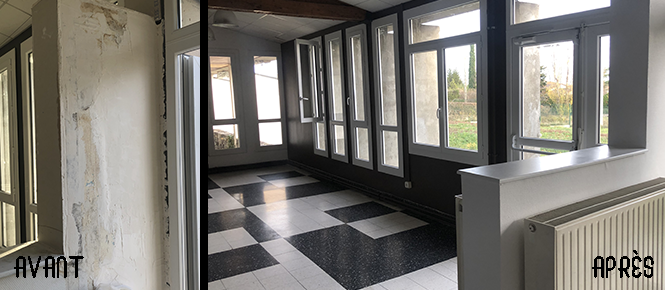 Avant après chantier insertion LEP