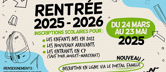 Inscriptions scolaires 2025-2026