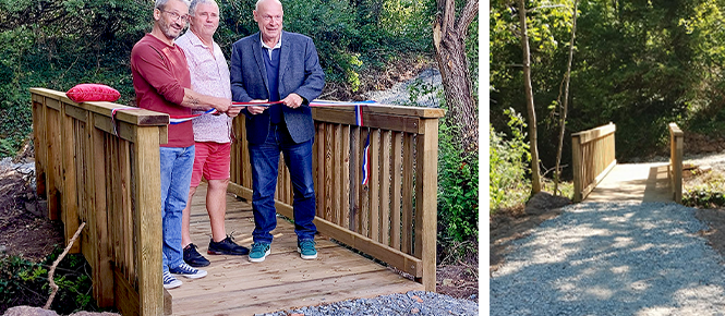 Inauguration de la passerelle de la Combe : un projet participatif