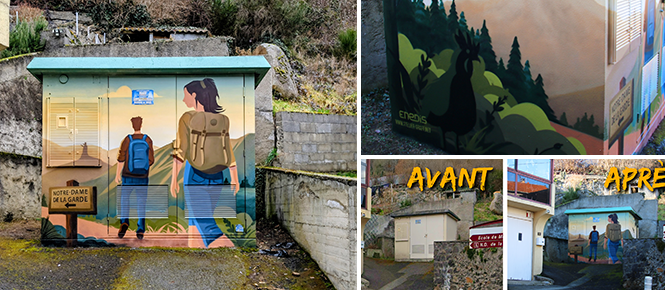 Nouveau graff de transformateur ENEDIS sur la commune