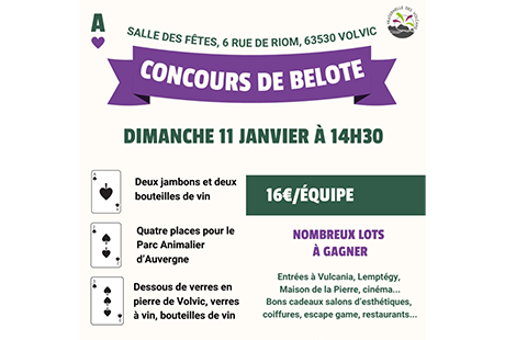 Concours de belote La Fraternelle